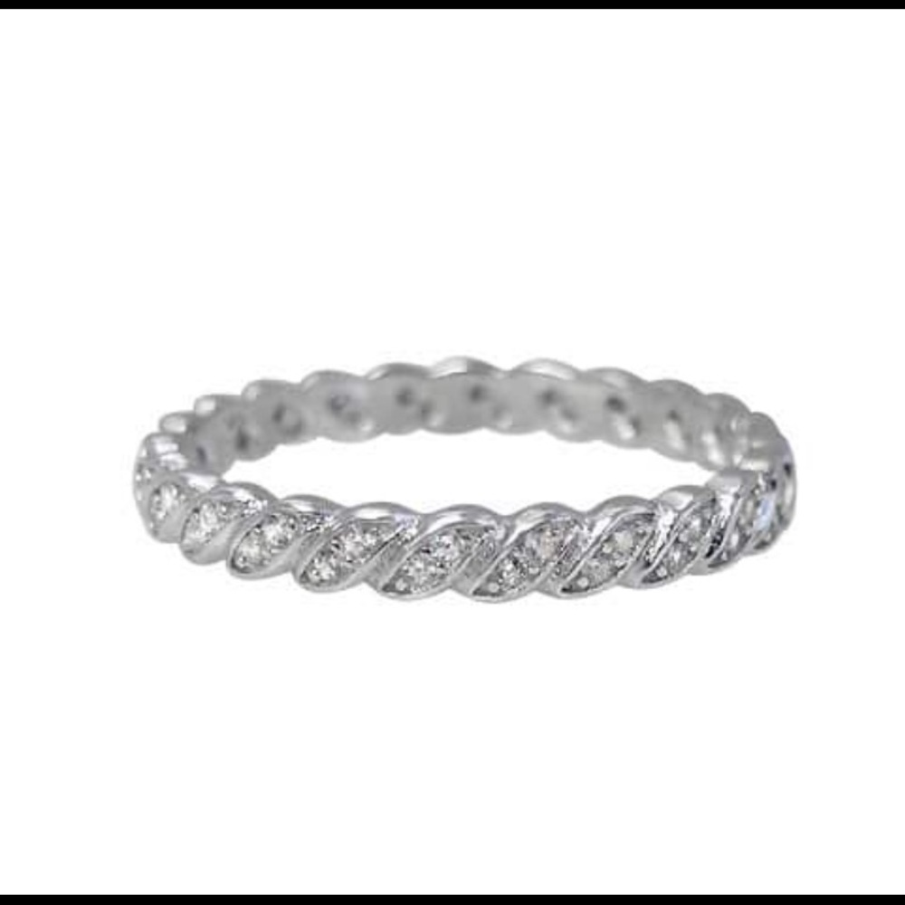 Sterling silver eternity ring